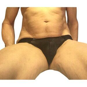 Adannu Sheer Briefs 3-Pack*Pouch*Black Pink White*Size 34*Sexy*Gay Underwear